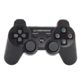 Esperanza EGG109K Marine, PlayStation 3, Bluetooth, Fekete Vezeték nélküli kontroller