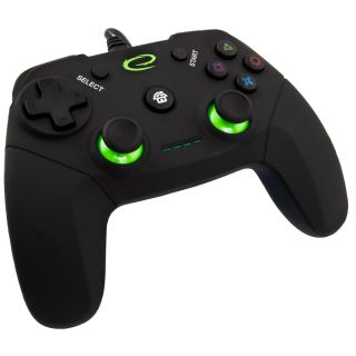 Esperanza EGG110K Vanquisher, PlayStation 3, PC, USB, Fekete Vezetékes kontroller