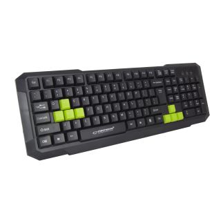 Esperanza EGK102G ASPIS USB fekete angol vezetékes gamer billentyűzet