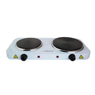 Esperanza EKH007W, Yellowstone, 2500 W, 2 zónás, Hordozható, Fehér, Elektromos főzőlap