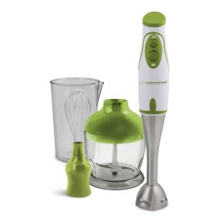 Esperanza EKM003G Pesto, 450 W, 500 & 750 ml, Rozsdamentes acél, Fehér-Zöld, Botmixer szett