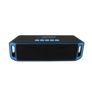 Esperanza EP126KB FOLK 2x3W Bluetooth FM rádiós fekete-kék hordozható hangszóró