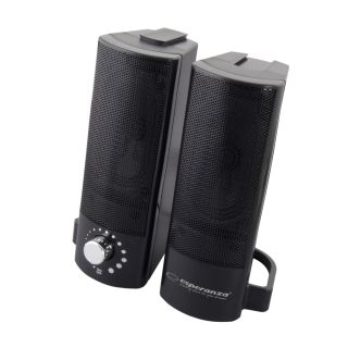 Esperanza EP144 LAVANI 2.0 USB 2x2,5W fekete asztali hangszóró