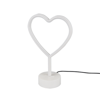 Trio R55210101 Heart 1.8W LED USB fehér asztali lámpa