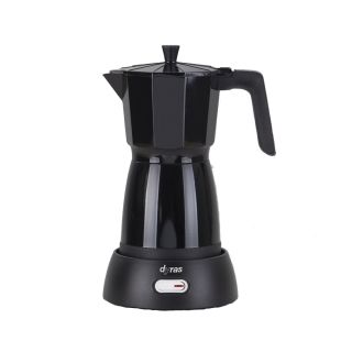 Dyras ESM-101BK, 3 vagy 6 csésze, 480 W, Max. 300 ml, Fekete, Elektromos Kotyogós Kávéfőző