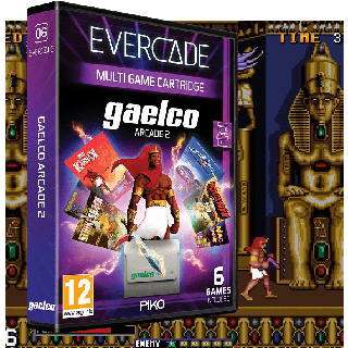 Evercade A6, Gaelco (Piko) Arcade 2, 6in1, Retro, Multi Game játékszoftver