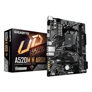 GIGABYTE A520M H ARGB AMD A520 AM4 foglalat Micro ATX Alaplap