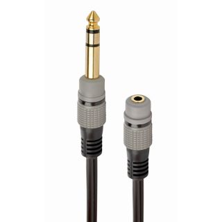 Gembird A-63M35F-0.2M audio kábel 0,2 M 6.35mm 3.5mm Fekete