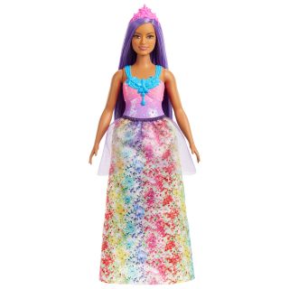 Mattel Barbie Dreamtopia: Princess Curvy Doll with Purple Hair (HGR17)