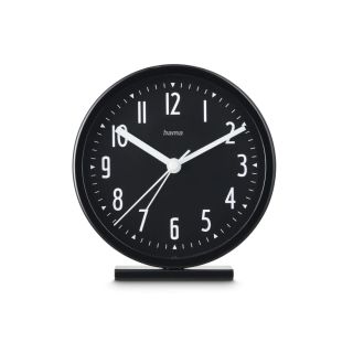 Hama Alarm Clock Skye w/o ticking, black        222211