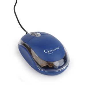 Gembird MUS-U-01-BT 1000 DPI USB kék-átlátszó optikai egér
