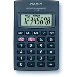 CASIO "HL-4T" 8 számjegyes zsebszámológép