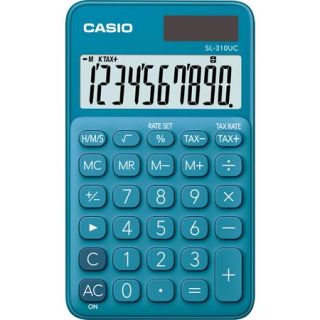 CASIO "SL 310" asztali 10 számjegyes kék számológép