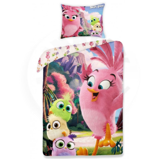 Halantex Single Duvet, Angry Birds - Stella, 140x200, 70x90 cm, Pamut, Egyszemélyes Paplan