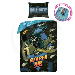 Halantex Single Duvet, Call Of Duty Reaper Air, 140x200, 70x90 cm, Pamut, Egyszemélyes Paplan