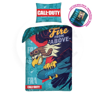 Halantex Single Duvet, Call Of Duty Fire from Above, 140x200, 70x90 cm, Pamut, Egyszemélyes Paplan