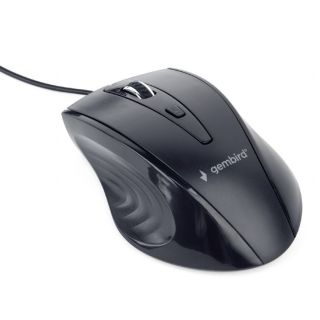 Gembird MUS-4B-02, 1200 DPI, USB, 1.35m fekete egér