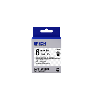 Epson LK-2TBN címkéző szalag Áttetsző fekete