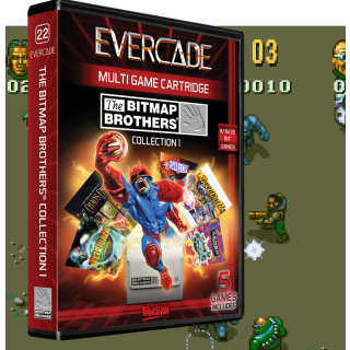 Evercade #22, Bitmap Brothers Collection 1, 5in1, Retro, Multi Game, Játékszoftver csomag