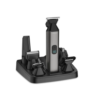 Maestro MR-661, 6in1, 5 W, 800 mAh, Többfunkciós, Fekete, Vezeték nélküli, Borotva és hajvágó készlet