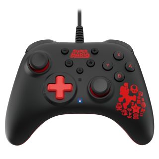 Hori HoriPad Turbo, Nintendo Switch/Switch 2, Official, Mario Edition, Vezetékes kontroller