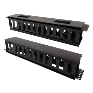 Techly I-CASE CABLE-FR2 rack tartozék Kábelkezelő panel