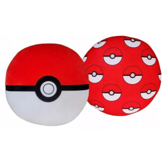 Pokéball, 3D, 40 cm, Poliészter, Párna