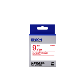 Epson LK-3WRN címkéző szalag Fehér alapon vörös