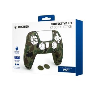 BigBen Protection PlayStation 5, DualSense™, Army Camo, Szilikon, Kontroller védő csomag