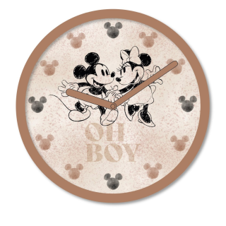 Pyramid GP85875, Mickey & Mini egér, Official, 25,4 x 25,4 cm, Színes, Falióra
