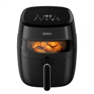 Rosberg R51980CA, Air Fryer, 1350 W, 5.2 liter, 80℃ ~ 200℃, LED kijelző, időzítő, Fekete, Forrólevegős sütő