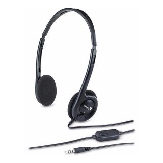 Genius HS-M200C Jack fekete mikrofonos fejhallgató