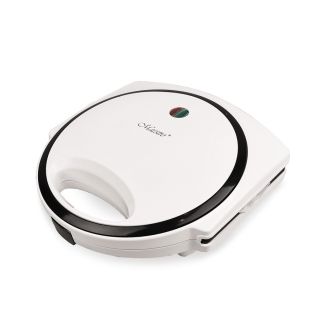 Maestro MR-714, 750W, 2 szeletes, Tapadásmentes, Fehér-Fekete, Gofrisütő