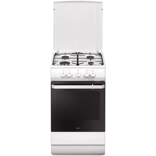 Amica 55346 4 főzőzóna, 58 l, 50x60 cm fehér-fekete gáztűzhely