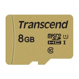Transcend 8GB microSDHC Class 10 UHS-I U1 memóriakártya + adapter