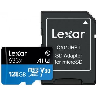 Lexar 633x 128 GB MicroSDXC UHS-I Class 10 memóriakártya