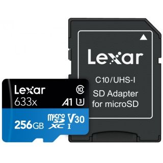 Lexar 633x 256 GB MicroSDXC UHS-I Class 10 memóriakártya
