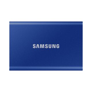 Samsung T7, 500 GB, USB 3.2 Gen.2, AES 256, Kék, Külső SSD
