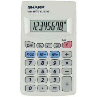 SHARP EL-233S 8 számjegyes zsebszámológép
