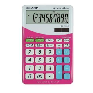 SHARP "EL-M332" 10 számjegyes asztali pink számológép 