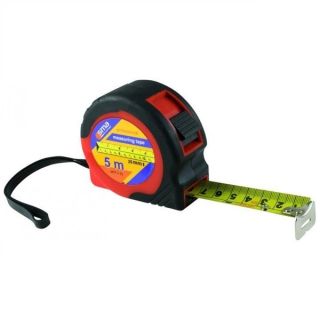 Somogyi MTP 5-25 5m fekete/piros gumírozott mérőszalag