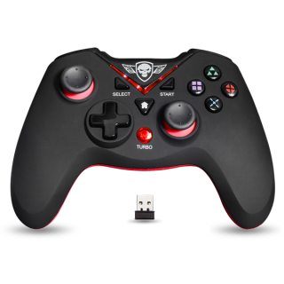 Spirit of Gamer SOG-RFXGP, Playstation 3, PC, Aszimmetrikus, Fekete-Piros, Vezeték nélküli kontroller
