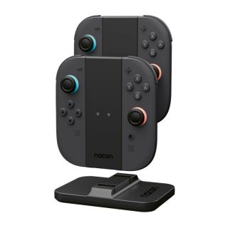 Nacon Dock Station, Nintendo Switch 2, Joy-Con töltő, Fekete, Kontroller töltőállomás