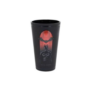 Paladone Glass, 400 ml, The Batman, Official, Fekete, Üveg, Pohár