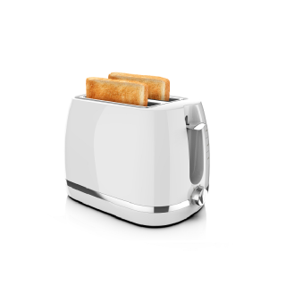 Dyras T-389WH, 870 W, 2 Szeletes, Fehér kenyérpirító