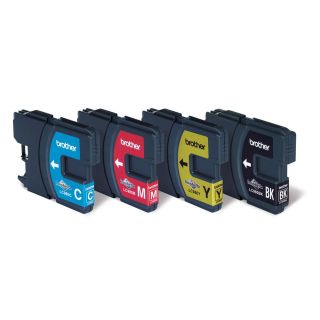 Brother LC980 (fekete, cyan, magenta, sárga) eredeti tintapatron csomag