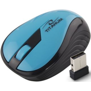 Esperanza Titanum TM114T RAINBOW 3D 2.4 GHz 1000 DPI türkiz vezeték nélküli optikai egér