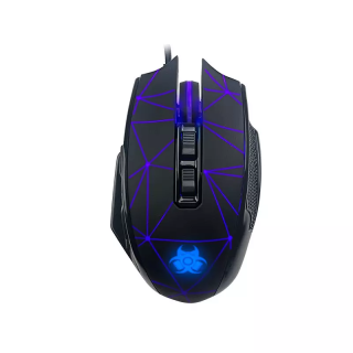 Tracer Space, GameZone, 7200 DPI, RGB világítás, Optikai, USB, Fekete, Vezetékes egér