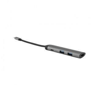 Verbatim 49140 4 port, 2 db USB 3.0, USB-C, HDMI szürke USB Hub