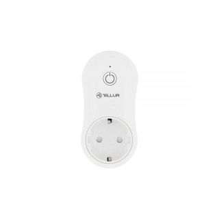 Tellur TLL331021 2400W, 10A, WiFi fehér okosaljzat + USB 1A csatlakozó